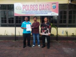 Didampingi Kuasa Hukum Bangun MT Manalu Laporkan Kades Ke Polres Dairi  Dugaan Tindak  Pidana UU Pers