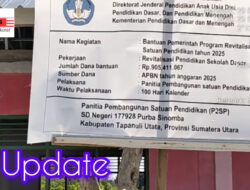 Bangunan Revitalisasi di SDN 177928 Purba Sinomba di Apresiasi Masyarakat.