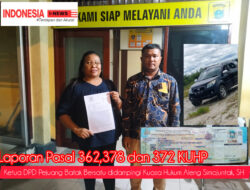 Ketua DPD Pejuang Batak Bersatu  Laporkan Dugaan Pencurian, Penipuan dan Penggelapan ke Mapolres Taput