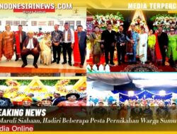 Dr. Maruli Siahaan, Hadiri Lima Tempat Pernikahan  Warga Kota Medan