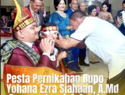 Pesta Pernikahan Rupo Yohana Ezra Siahaan, A.Md Dengan Jasnick Sondy Fernando Silitonga,S.Pd. Dapat Kunjungan