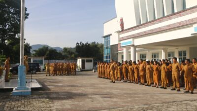 Bupati Taput Pimpin Apel Gabungan, Tekankan Kesiapsiagaan dan Perencanaan Terintegrasi ‎