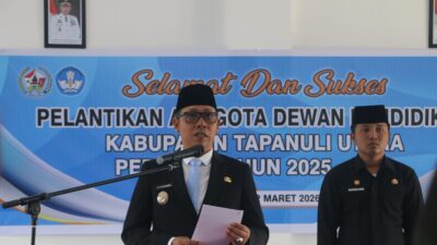 Bupati Tapanuli Utara Lantik Anggota Dewan Pendidikan, Dorong Peningkatan Kualitas SDM dan Pendidikan Berkarakter