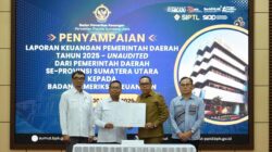 Tepati Tenggat Waktu, Pemkab Tapanuli Utara Serahkan LKPD Unaudited TA 2025 ke BPK RI Perwakilan Sumut ‎