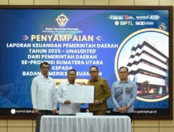 Tepati Tenggat Waktu, Pemkab Tapanuli Utara Serahkan LKPD Unaudited TA 2025 ke BPK RI Perwakilan Sumut ‎