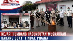 KEJARI HUMBANG HASUNDUTAN MUSNAHKAN 136 BARANG BUKTI PERKARA PIDANA UMUM