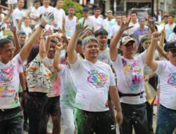 Colour Run Sukses Sedot Ratusan Peserta, Pemkab Taput Komit Dukung Event Pariwisata Berkelanjutan