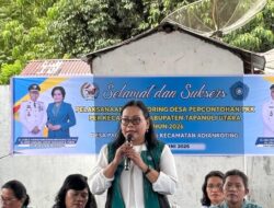 Ketua TP PKK Taput Monitoring Desa Percontohan, Dorong Penguatan Program Pemberdayaan Keluarga