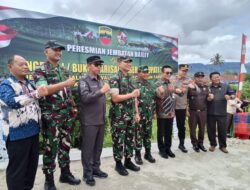 Pangdam I/Bukit Barisan Resmikan Jembatan Bailey Siualuompu, Pulihkan Akses Warga Pascabencana