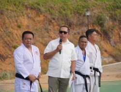 Bupati JTP Hutabarat Resmikan Ujian Kenaikan Sabuk Kyu Wadokai, Diikuti 300 Karateka