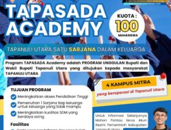 Pemkab Tapanuli Utara Luncurkan TAPASADA Academy, Buka Akses Kuliah bagi 100 Mahasiswa