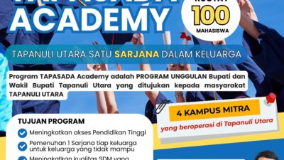 Pemkab Tapanuli Utara Luncurkan TAPASADA Academy, Buka Akses Kuliah bagi 100 Mahasiswa