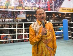 Maruli Siahaan Hadiri Sumatera Duel Boxing, Tegaskan Komitmen Dukung Pembinaan Atlet Tinju Muda