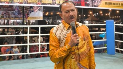 Maruli Siahaan Hadiri Sumatera Duel Boxing, Tegaskan Komitmen Dukung Pembinaan Atlet Tinju Muda