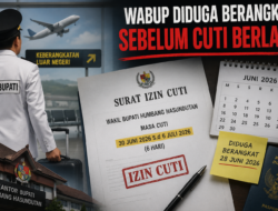 Dugaan Keberangkatan Wabup Humbahas Sebelum Masa Cuti Berlaku Dipertanyakan, Pemerhati: Apa Dasar Administrasinya?