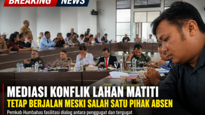 Mediasi Konflik Lahan Matiti Tetap Digelar Meski Salah Satu Pihak Absen